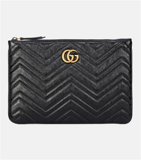 gucci marmont leather clutch|gucci clutch suede.